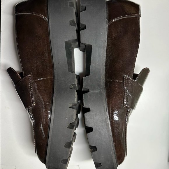 π·ππFranco Sarto Brindy Platform Loafer in Burgundy in US 8 Women'sπ·ππ - Picture 4 of 6